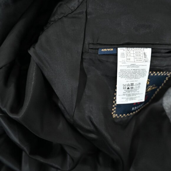 Brooks Brothers Size 42R Ethaomas 100% Wool Regent Blazer in Check Print - Picture 5 of 9